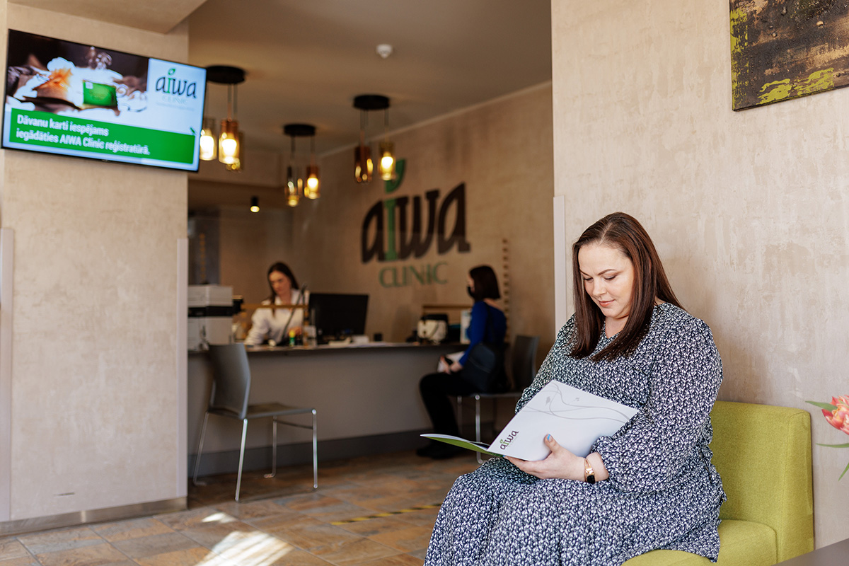 Uzgaidāmā zona Aiwa Clinic klīnikā